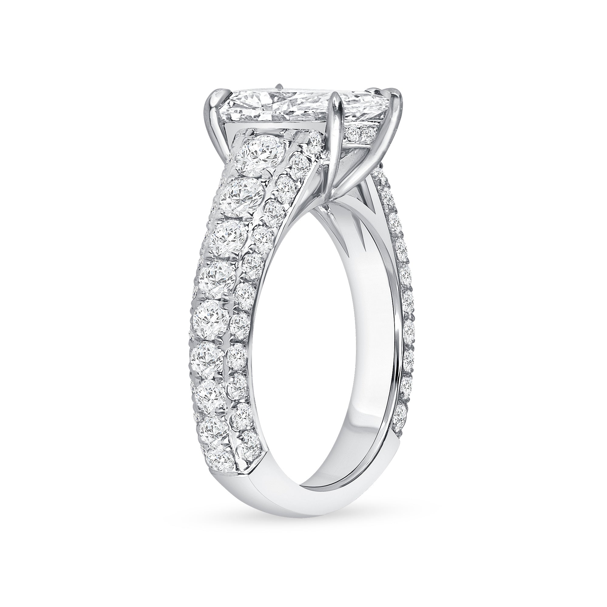 3.5CT Pear Cut Diamond Ring